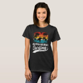 T-shirt Aloha Hawaii Surfing Summer Vacation Beach Wave Su (Devant entier)