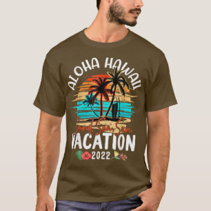 T-shirt Aloha Hawaii Vacances Hawaïennes 2022 Correspondan