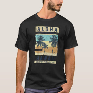 T-shirt Aloha Hawaii Vintage Hawaïen Oahu Island Retro Su