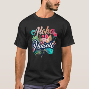 T-shirt Aloha Hawaiian Fleurs Luau Party pour vacances