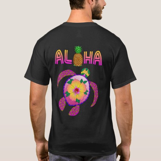 T-shirt Aloha Hawaiian Honu Turtle (Dos)