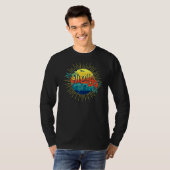T-shirt Aloha Hawaiian Island Tortues de mer Fleurs Aloha  (Devant entier)
