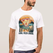 T-shirt Aloha Hawaiian Pizza Amateurs Funny Beach Vibes (Devant)