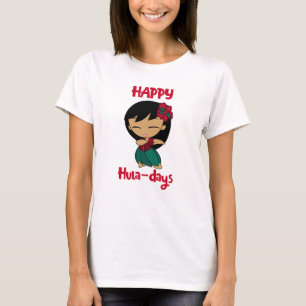 T-shirt Aloha Honeys Noël Holiday Hula Girl