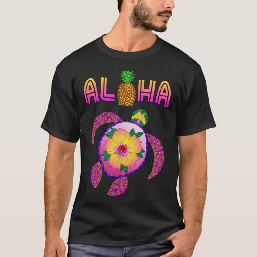 T-shirt Aloha Honu Turtle Hawaii (Devant)