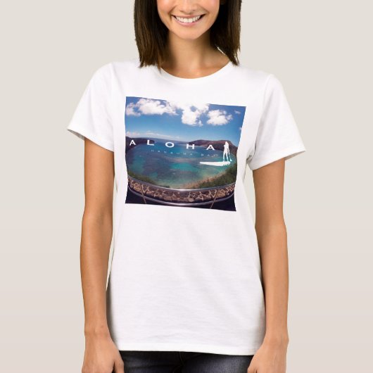 T-shirt Aloha les îles d'Hawaï se tiennent barbotantes (Devant)
