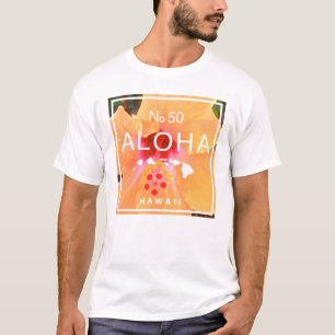 T-shirt Aloha No 50 Orange Hibiscus