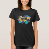 T-shirt Aloha Palms & Surf Board (Devant)