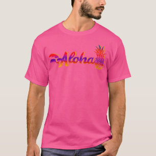 T-shirt Aloha Pineapple Hawaii Tropical Beach Summer Islan