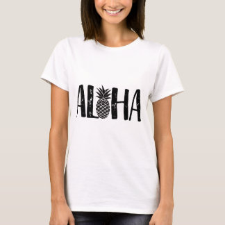 T-shirt Aloha plage moderne d'ananas tropical