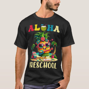 T-shirt Aloha Preschool Ananas Hawaii Retour à l'école Te