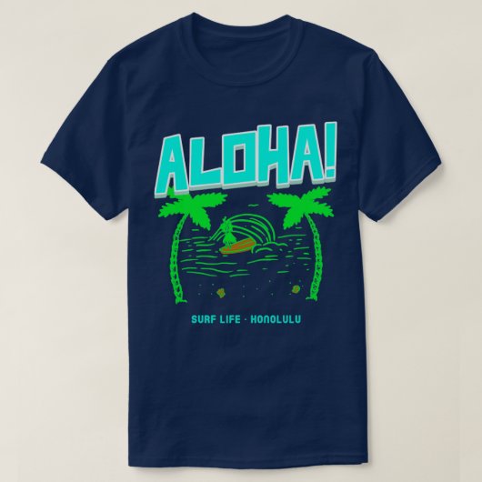 T-shirt Aloha Surf Life Honolulu (Design devant)