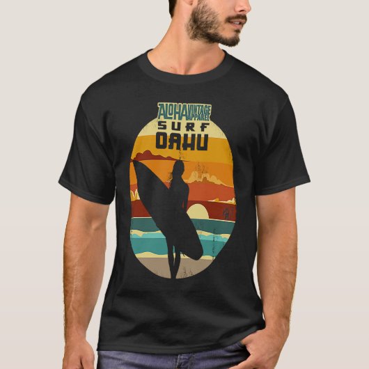 T-shirt Aloha Surf Surf Oahu Version2 (Devant)