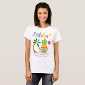 T-shirt Aloha Tropical Anniversaire Luau (Devant entier)