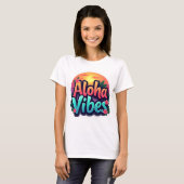 T-shirt Aloha Vibes (Devant entier)