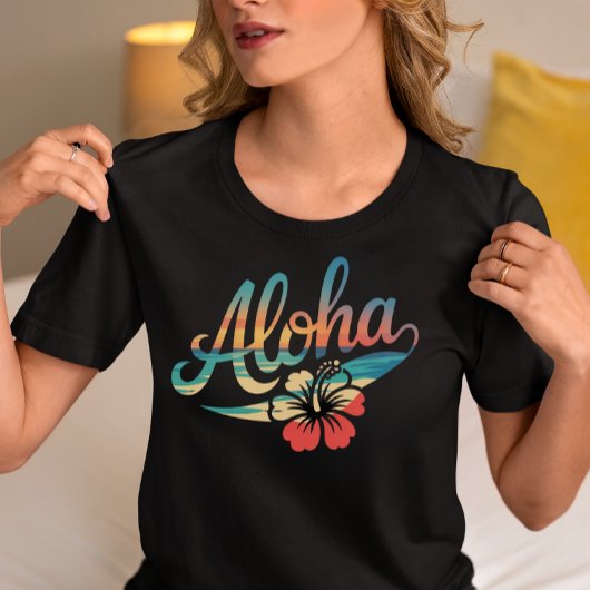 T-shirt Aloha Vintage Hibiscus