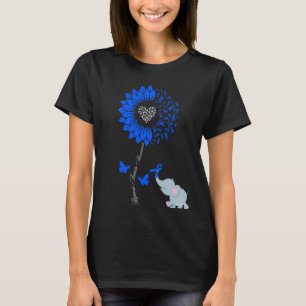 T-shirt Alopecia Areata Sensibilisation Tournesol Papillon