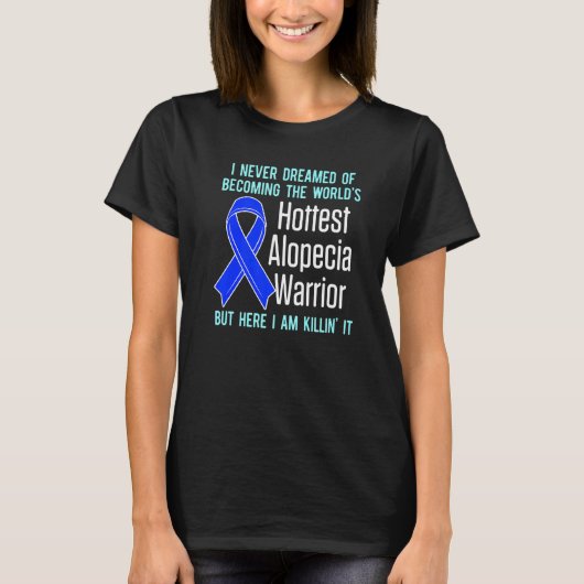 T-shirt Alopecia Aware Hair Loss Warrior Hottest Survi (Devant)