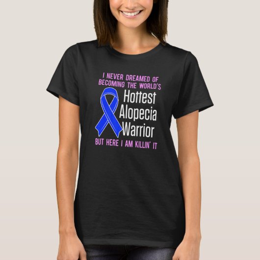 T-shirt Alopecia Aware Hair Loss Warrior Hottest Survi (Devant)