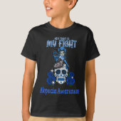 T-shirt Alopecia Conscience de sa lutte est mon combat (Devant)