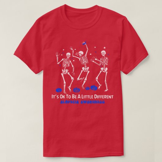 T-shirt Alopecia Conscience Il Est Ok D'Être Un Peu Différ (Design devant)