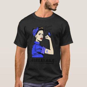 T-shirt Alopecia Guerrier Incassable Bleu Ruban