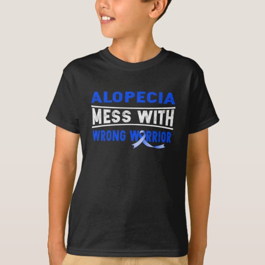 T-SHIRT ALOPECIA MESS AVEC LE MAUVAIS GUERRIER (Devant)