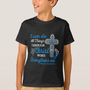 T-shirt Alopecia Sensibilisation Alopecia Guerrier Christ