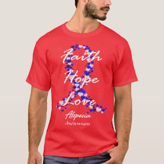 T-shirt Alopecia Sensibilisation Foi Espère Aimer L'Espoir