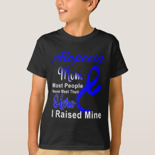 T-shirt Alopecia Sensibilisation maman soutien maman Bleu