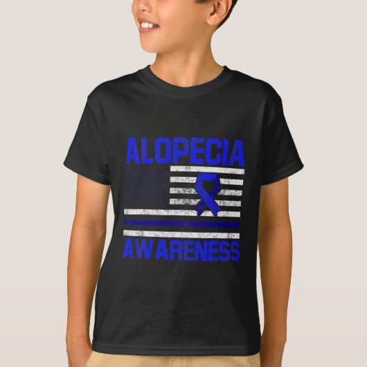T-shirt Alopecia Sensibilisation Perte de cheveux guerrier (Devant)