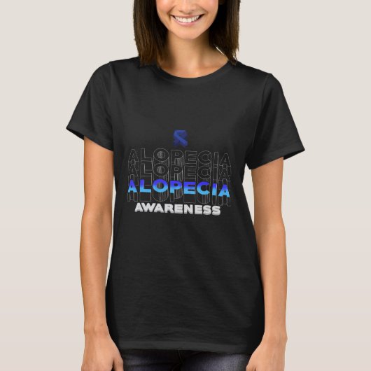 T-shirt Alopecia Sensibilisation Perte de cheveux Guerrier (Devant)