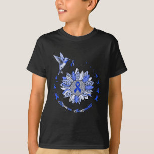 T-shirt Alopécie Sensibilisation Tournesol Colibri Ruban