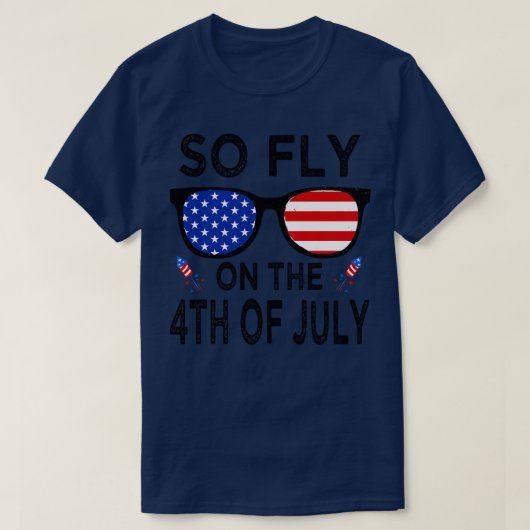 T-shirt Alors vole sur le 4 juillet (2) (Design devant)