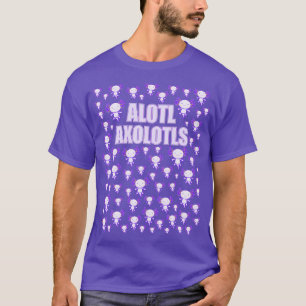 T-shirt Alotl Axolotls Un tas d'Axolotls Violets mignons S