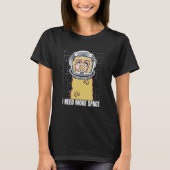 T-shirt Alpaca Astronaut Alpaka Fermier Llama I Need M (Devant)