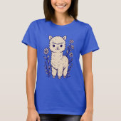 T-shirt Alpaca Baby & Wildflowers (Devant)