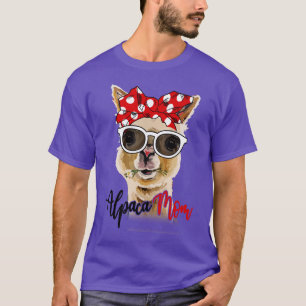 T-shirt Alpaca Chemise Alpaca Maman Bandana Lover
