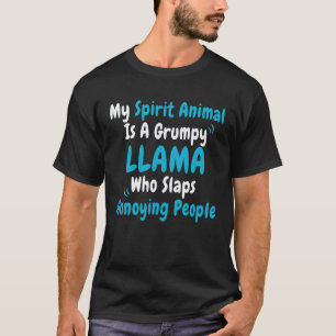 T-shirt Alpaca Cool Mon Animal Spirituel Est Un Lama Grinc