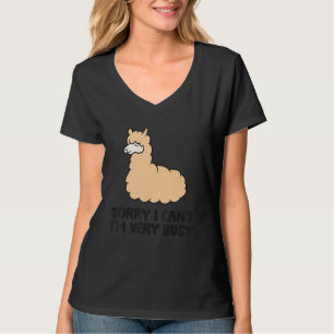T-shirt Alpaca Désolé Je ne peux pas être très occupé Pyja