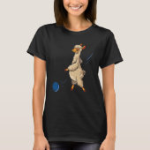 T-shirt Alpaca Funny Bowler Sport Bowling llama (Devant)