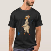 T-shirt Alpaca Funny Bowler Sport Bowling llama (Devant)