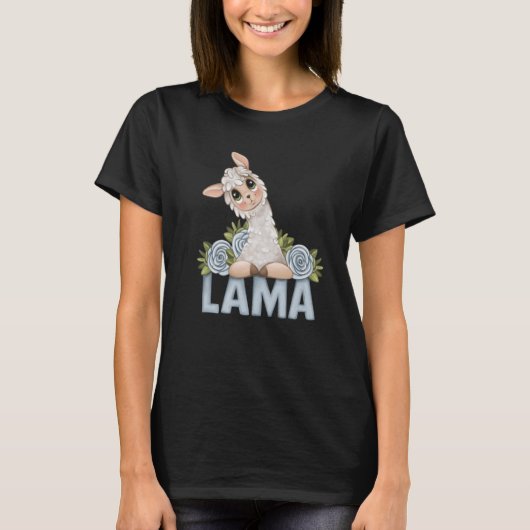 T-shirt alpaca llama animal  animal (Devant)