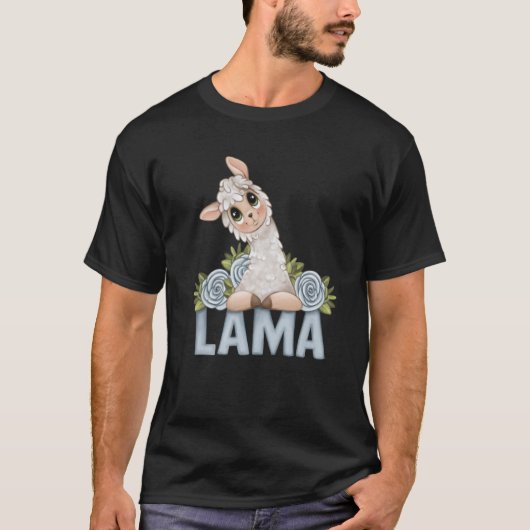T-shirt alpaca llama animal  animal (Devant)