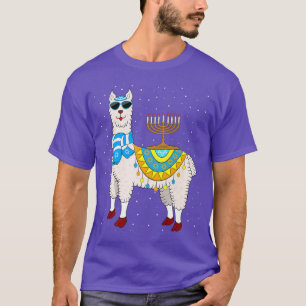 T-shirt alpaca llama juif juif hanoukka chanukah drôle moi