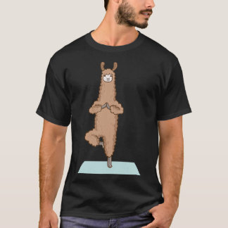 T-shirt Alpaca Llama Yoga Sport Gymnastique amusante Gymna