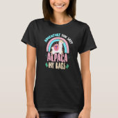 T-shirt Alpaca My Bags Lama Rainbow Alpaca Saying (Devant)