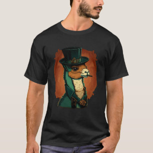 T-shirt Alpaca Portant le chapeau supérieur fantaisie 2