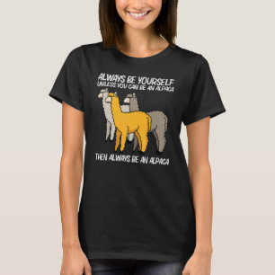 T-shirt Alpaca Pour Hommes Femmes Camélid Mammifère Animal