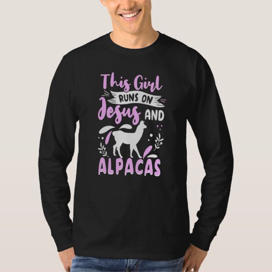 T-shirt Alpaca tenue pour Llama Vêtements femmes filles (Devant)